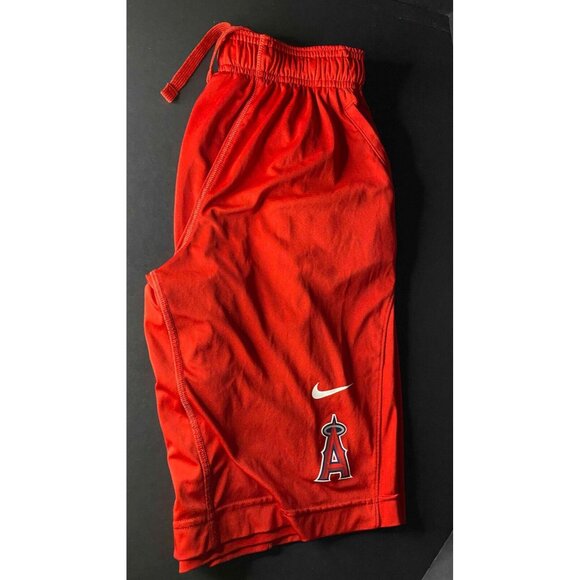 Nike Elite Los Angeles Angels Dri-Fit Athletic Red Mens S Shorts Outdoors Active - Picture 3 of 10